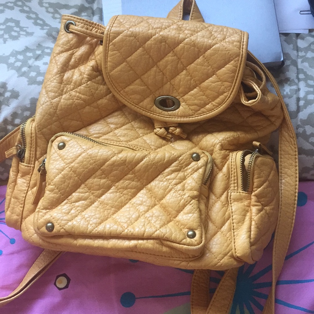 Yellow backpack